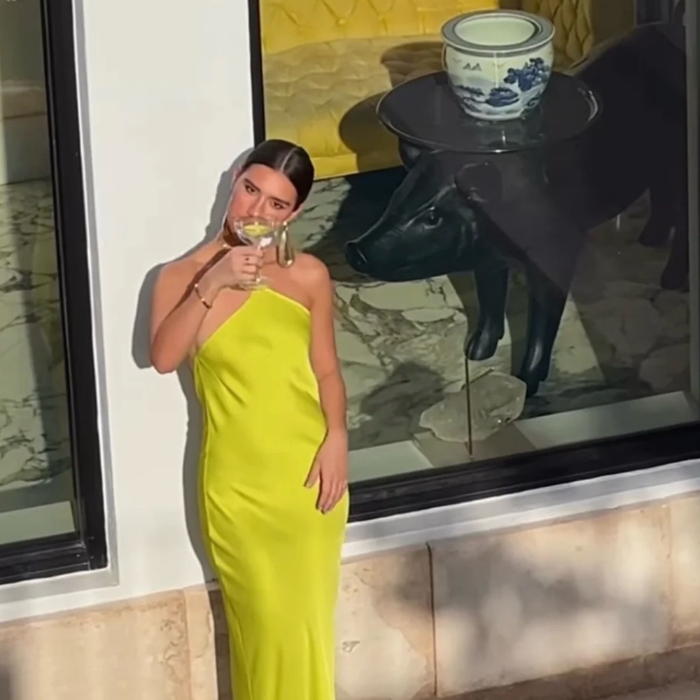 Lime-Maxi Dress
